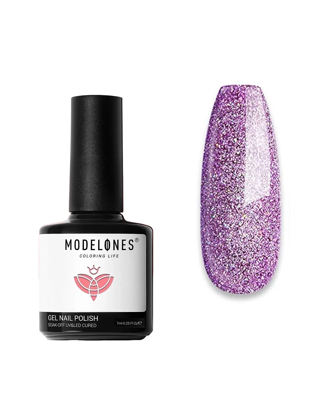 Modelones Coloring Life Soak Off UV & LED Cured Gel Nail Polish 7ml - MD 1162, Purple