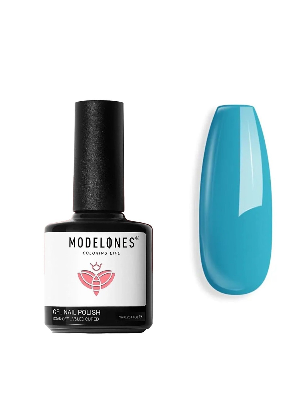 

Modelones Inspire Soak Off UV & LED Gel Nail Polish 7ml - Shade 1498, Turquoise blue