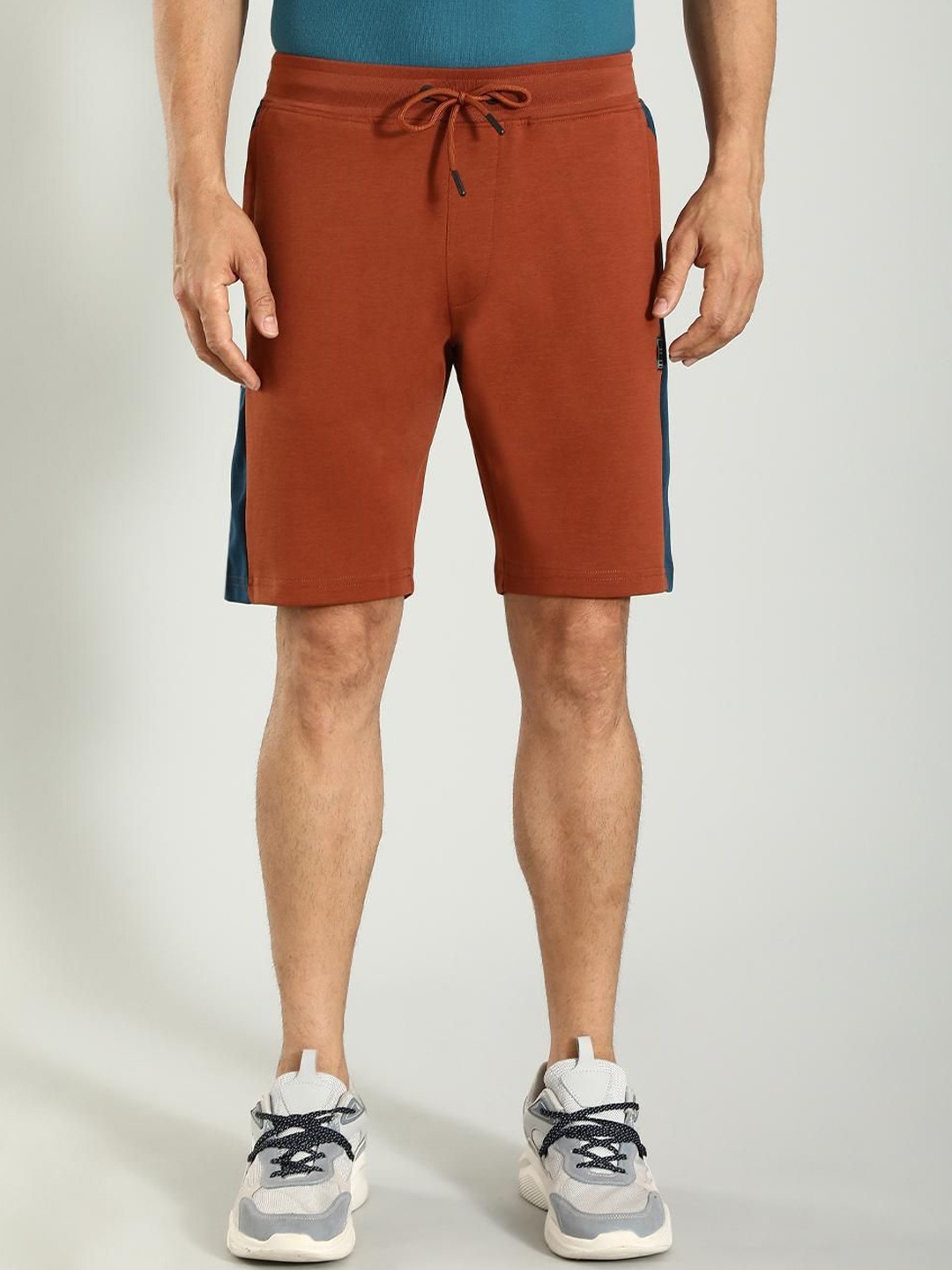 

Indian Terrain Men Colourblocked Mid-Rise Regular Casual Shorts, Brown