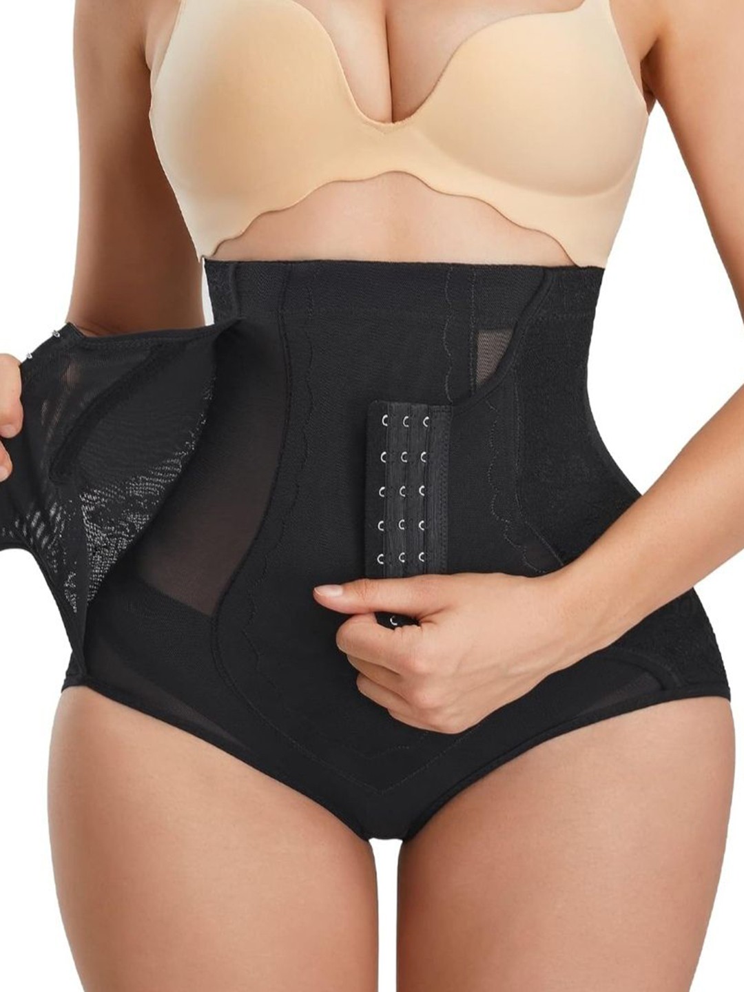 

Munaafi Self Designed Tummy Shapewear, Black