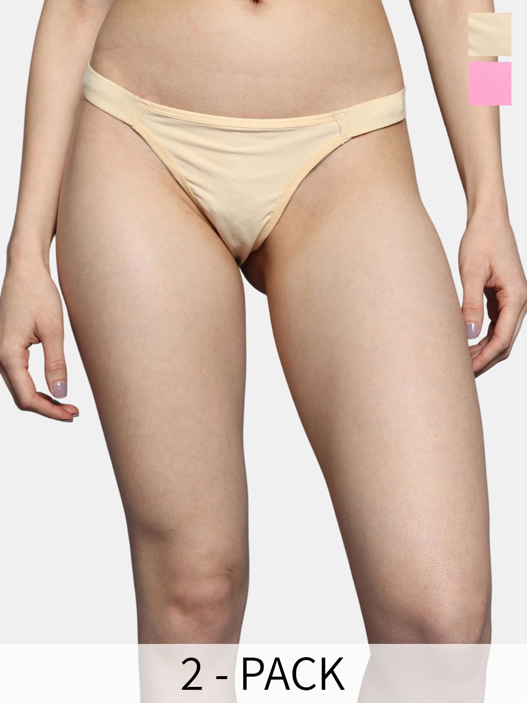 

BLEEDING HEART Pack of 2 Low-Rise Thong Briefs Blt-Bg-Pk, Pink