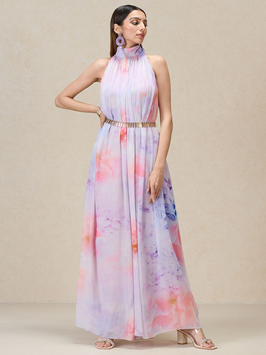 

navyasa by liva Liva Maxi Longline Top, Blue
