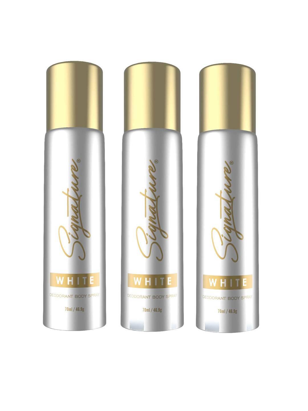 

Signature White Set Of 3 Long Lasting Deodorant Body Spray - 70ml (46.9g) Each