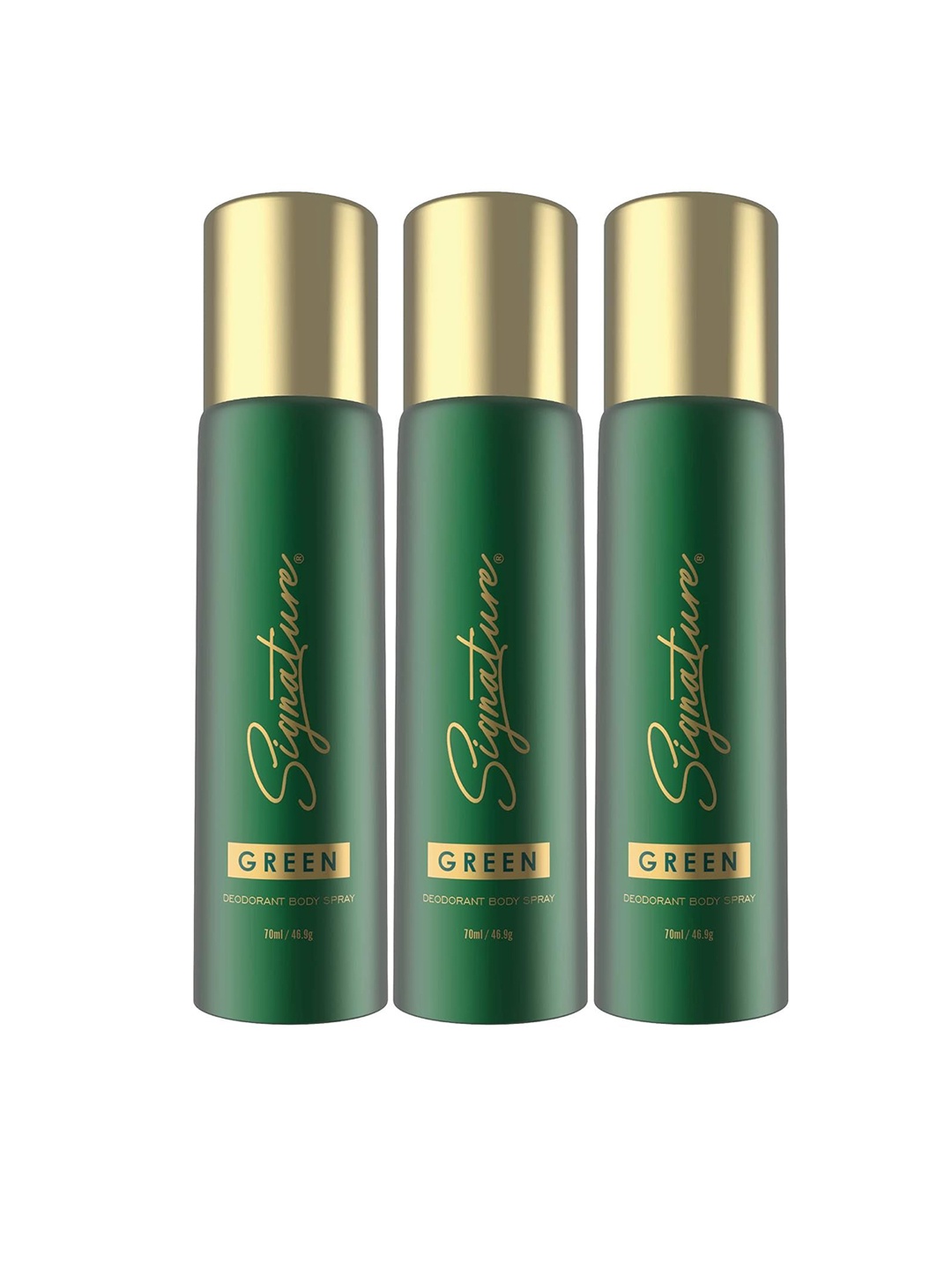 

Signature Green Set Of 3 Long Lasting Deodorant Body Spray - 70ml (46.9g) Each