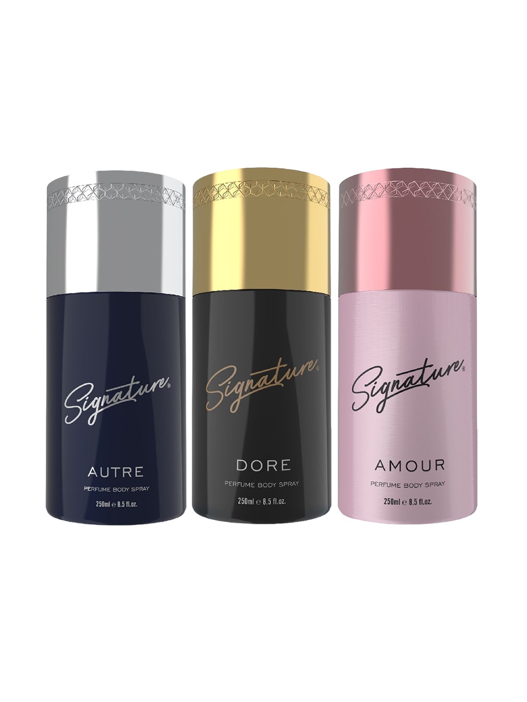 

Signature Autre Dore & Amour Women Set Of 3 Perfume Body Spray - 250ml Each, Multi