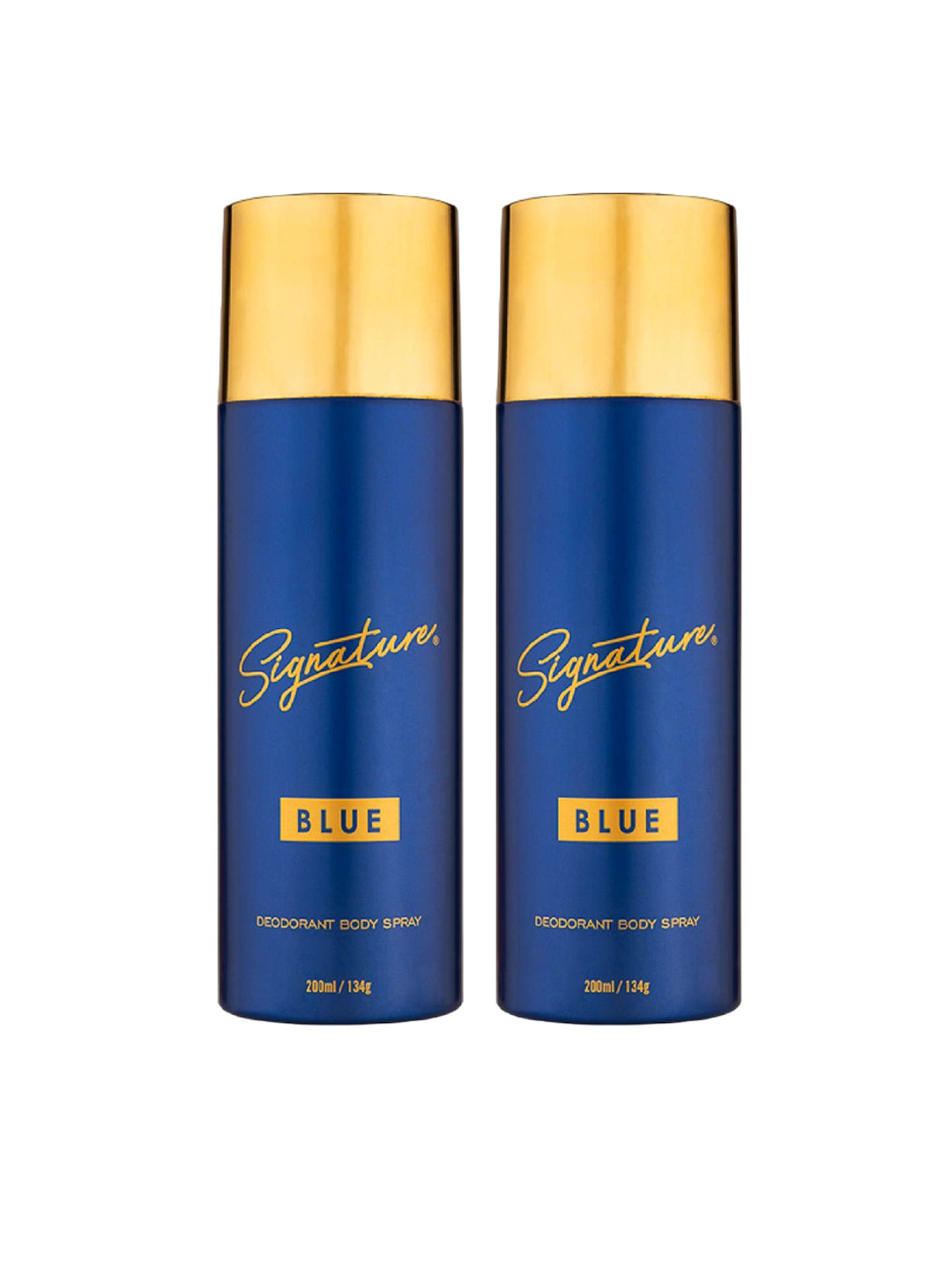 

Signature Blue Men Set Of 2 Long Lasting Deodorant Body Spray - 200ml (134g) Each