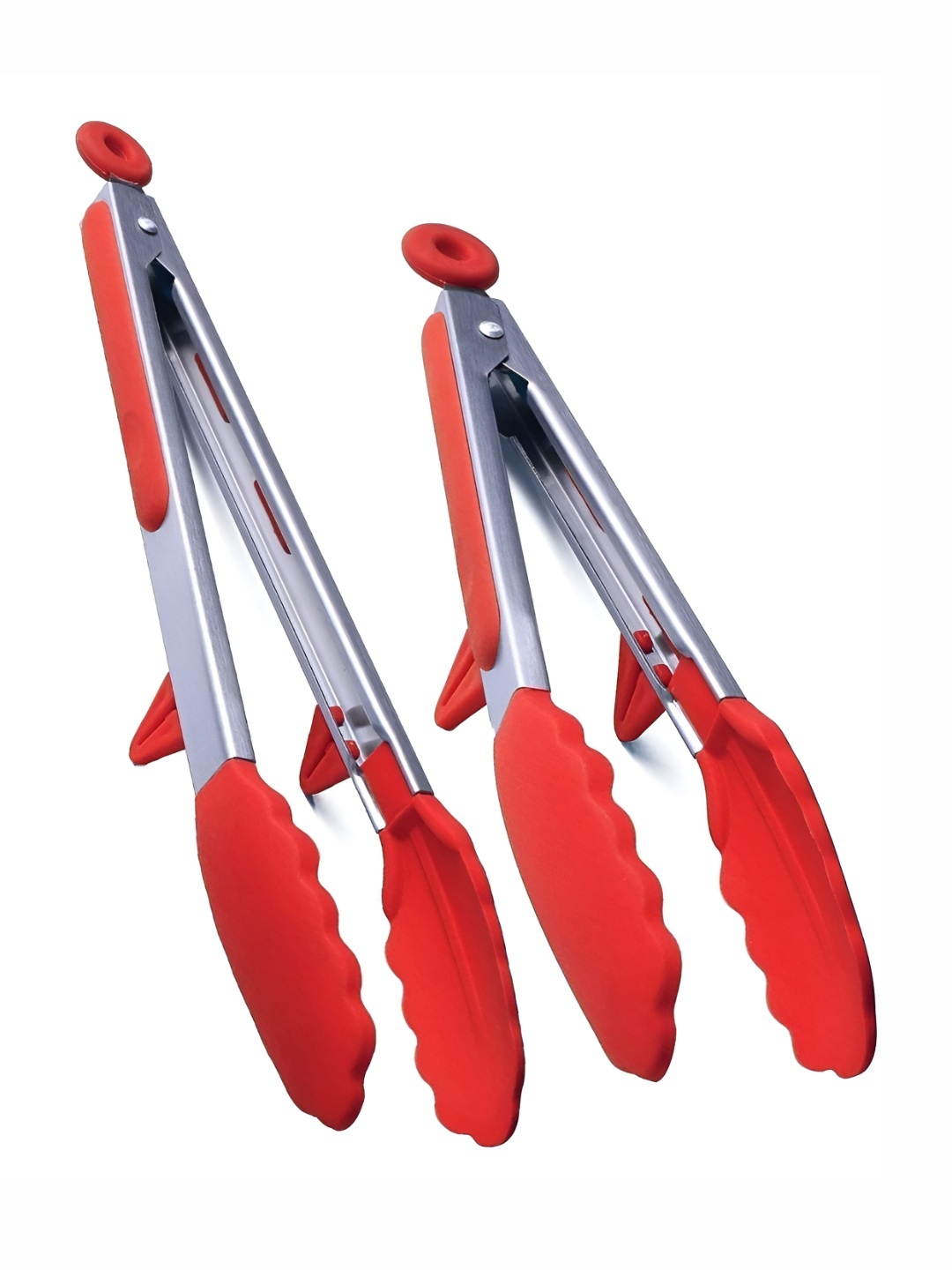 

P-Plus International Grey & Red 2 Pieces Serving Tong