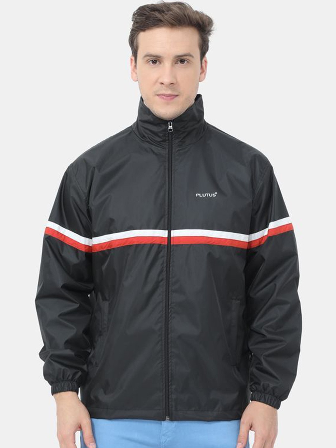 

Plutus Hooded Windcheater Padded Jacket, Black