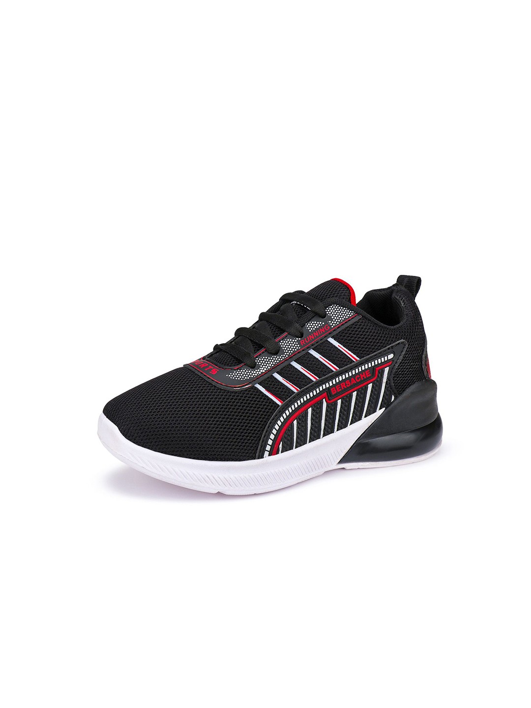 

BERSACHE Boys Canvas Running Shoes, Black
