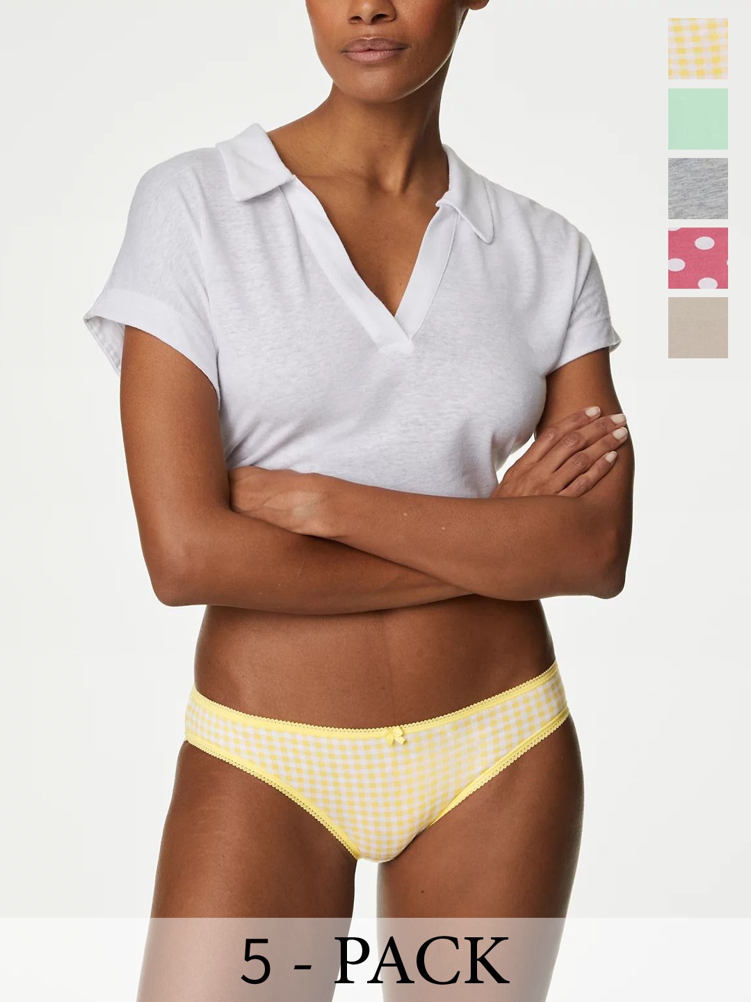 

Marks & Spencer Pack Of 5 Bikini Briefs, Yellow