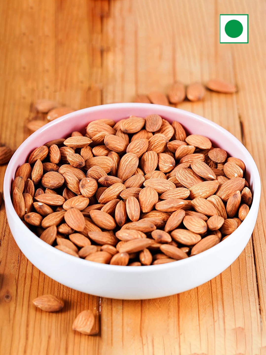 

URBAN PLATTER Raw California Almonds- 500g, Brown