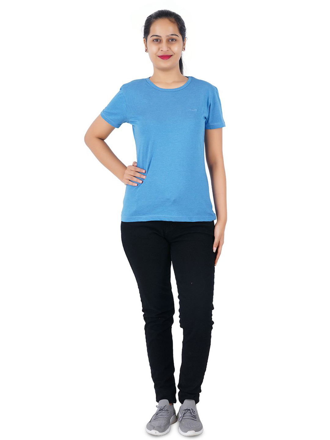 

BAESD Women Pockets T-shirt, Blue