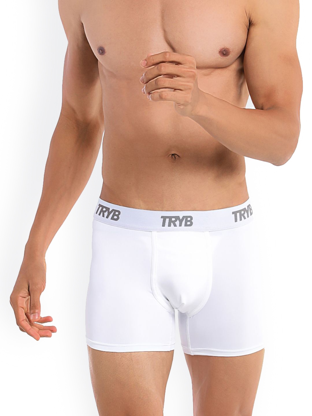 

TRYB Square Cut Outer Elasticated Short Trunk TRYB-Activ SqCut-White-S