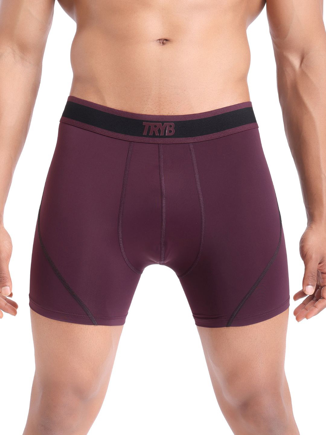 

TRYB Colourblocked Ultra-Soft Trunk TRYB-Two Tone-Maroon-Small