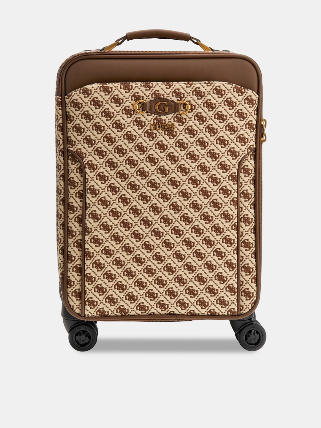 

GUESS Padded Suitcase Trolley Bag, Brown