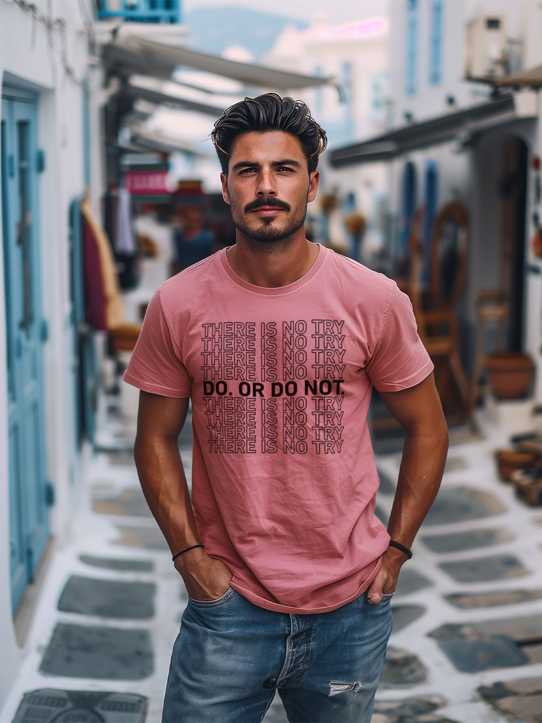 

MOD ECRU Unisex Typography Printed T-shirt, Pink