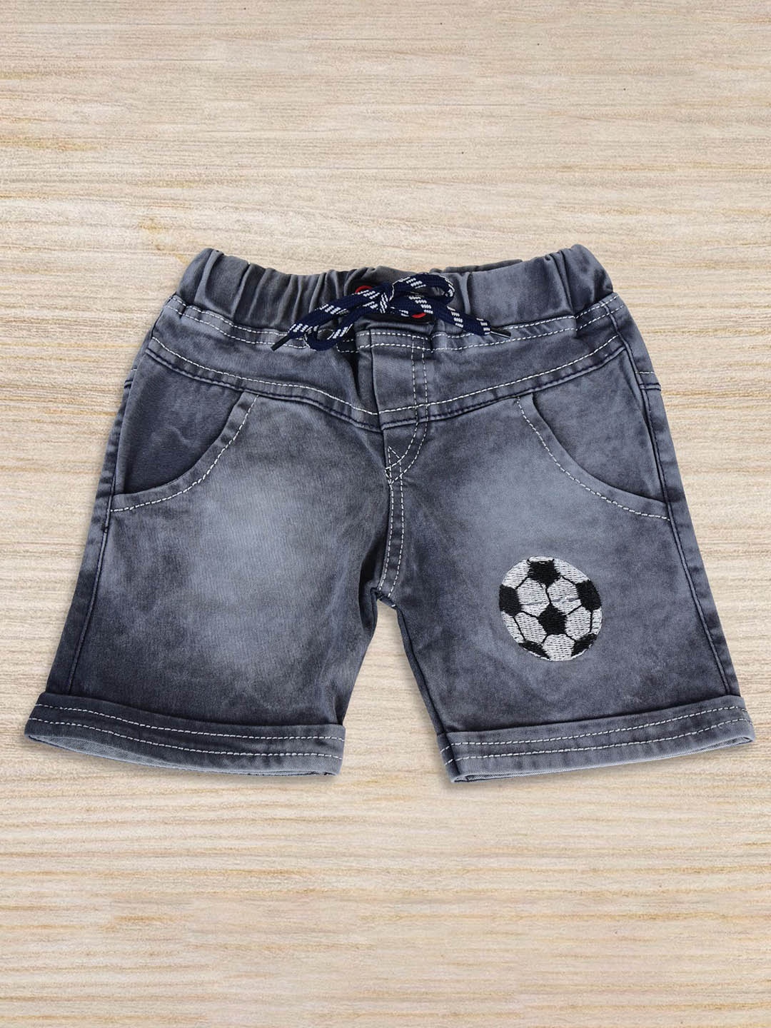 

BAESD Boys Washed Denim Shorts Technology, Grey