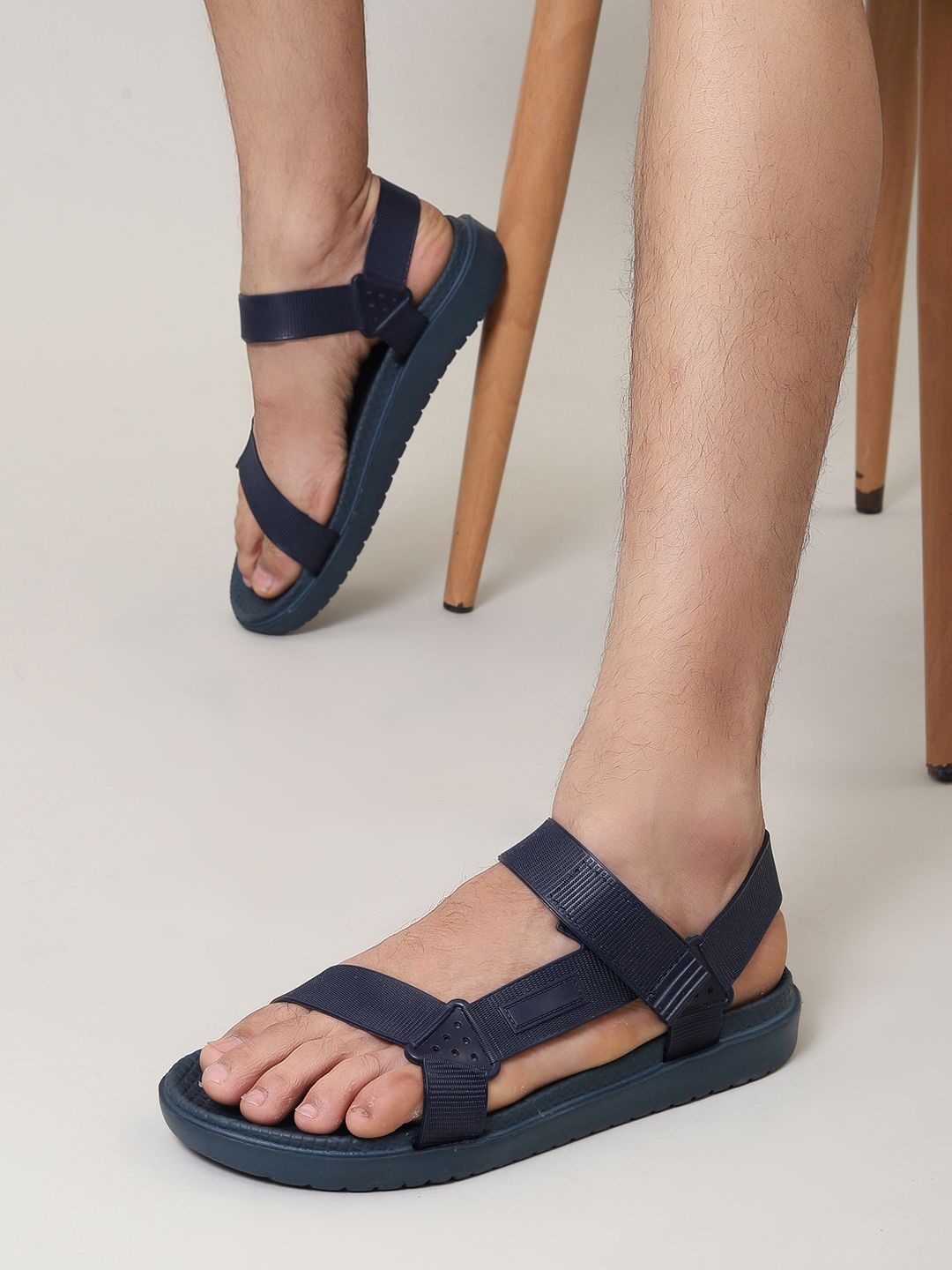 

The Roadster Lifestyle Co. Men Navy Blue Croslite Comfort Sandals