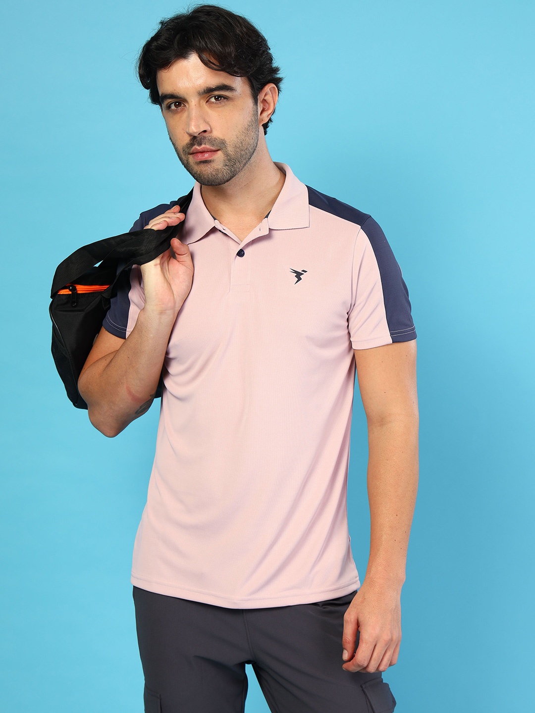 

Technosport Polo Collar UPF50 + Sun Protection Relaxed Fit Sports T-shirt, Pink