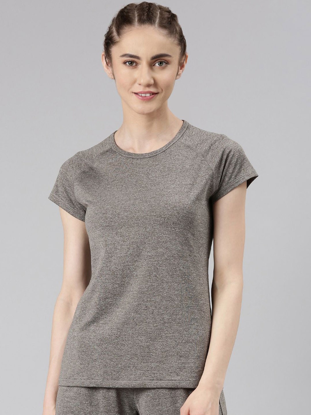 

Enamor Scoop Neck Lounge Tshirt, Grey