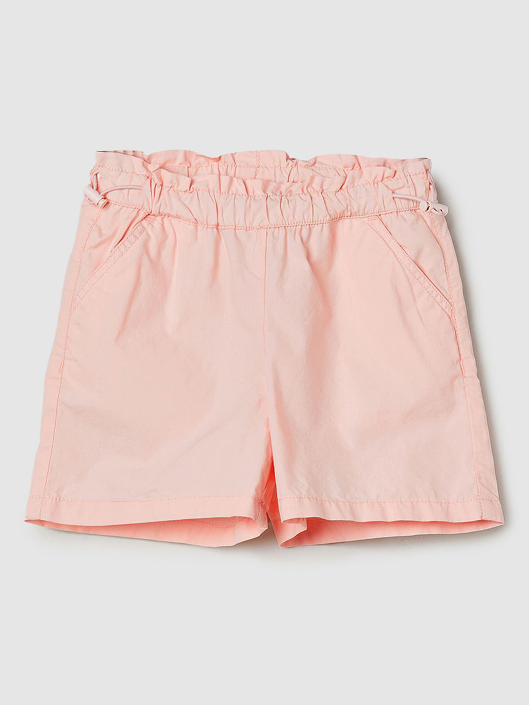 

max Girls Mid-Rise Pure Cotton Shorts, Pink