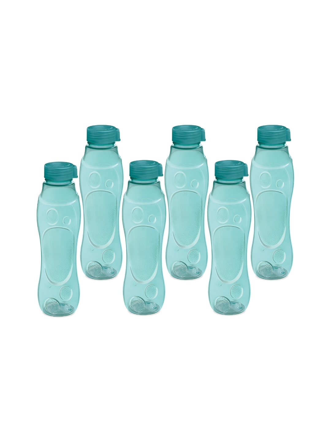 

Milton Grammy Set of 6 Blue Pet BPA Free Recyclable Plastic Fridge Bottles -1L each