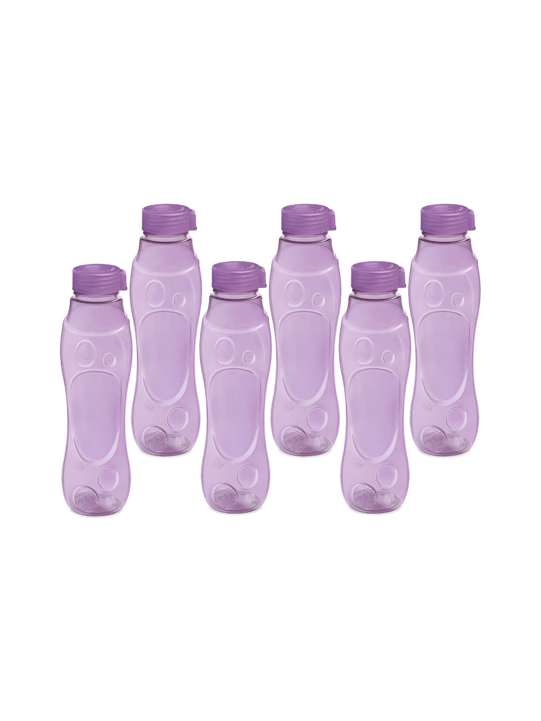 

Milton Grammy Set of 6 Purple Pet BPA Free Recyclable Plastic Fridge Bottles -1L each