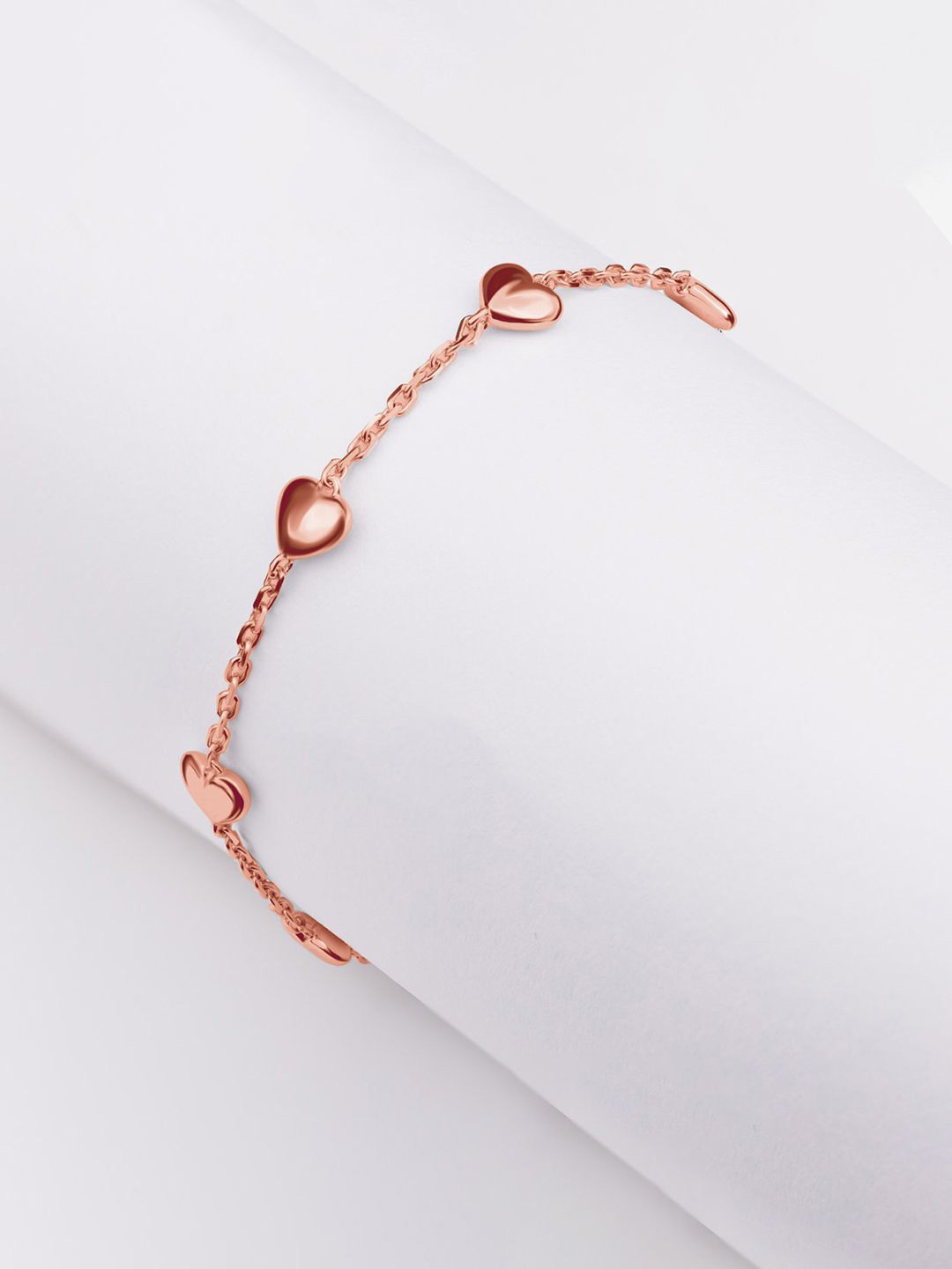 

Nistra Sterling Silver Rose Gold-Plated Wraparound Bracelet