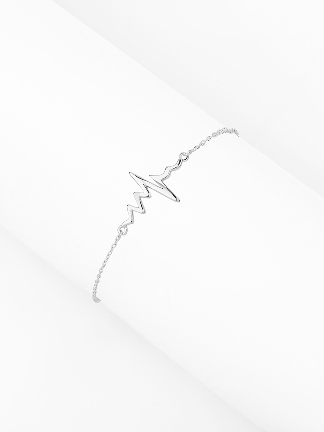 

Nistra Sterling Silver Rhodium Plated Wraparound Bracelet