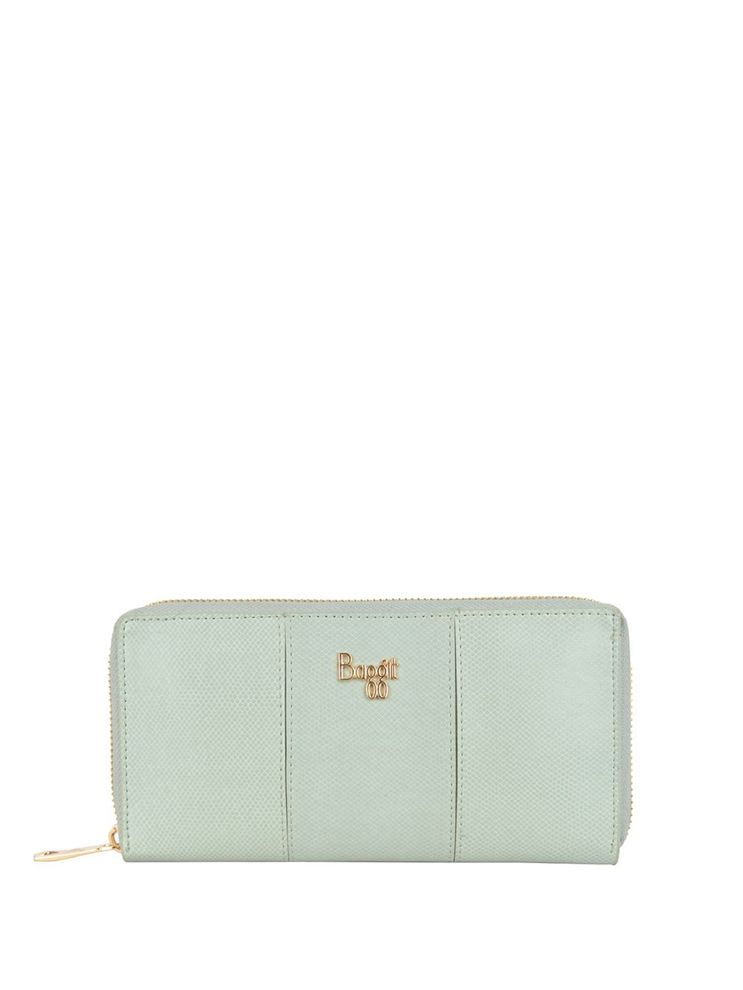 

Baggit Women Textured Zip Around Wallet, Green