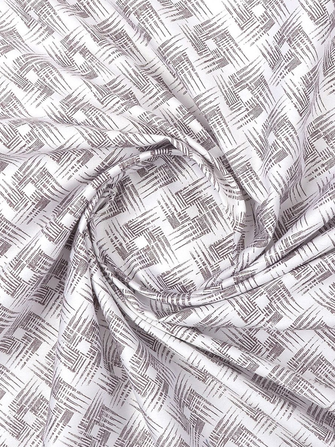 

Ramraj Men Printed Cotton Shirt Unstitched Fabric, White