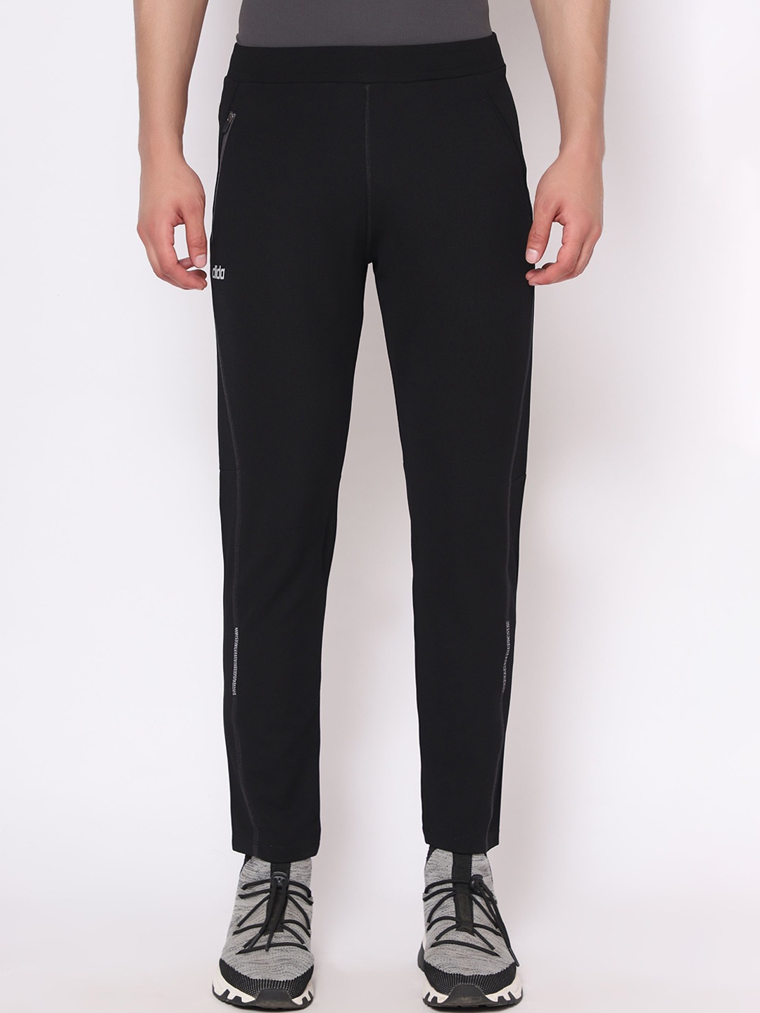 

DIDA Men Mid-Rise Track Pants, Black