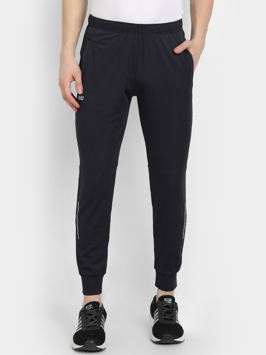 

DIDA Men Mid-Rise Joggers, Navy blue