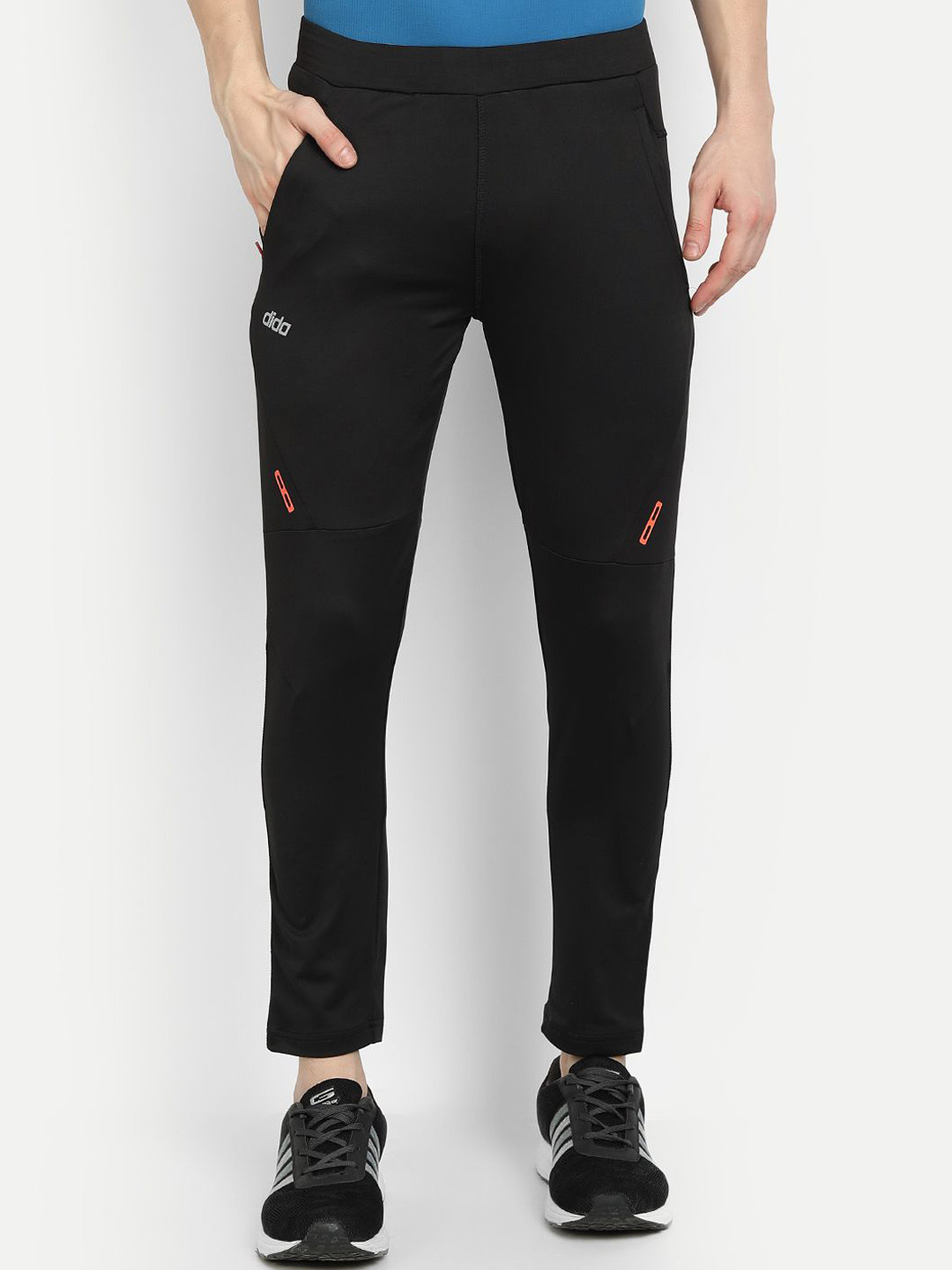 

DIDA Men Mid-Rise Track Pants, Black