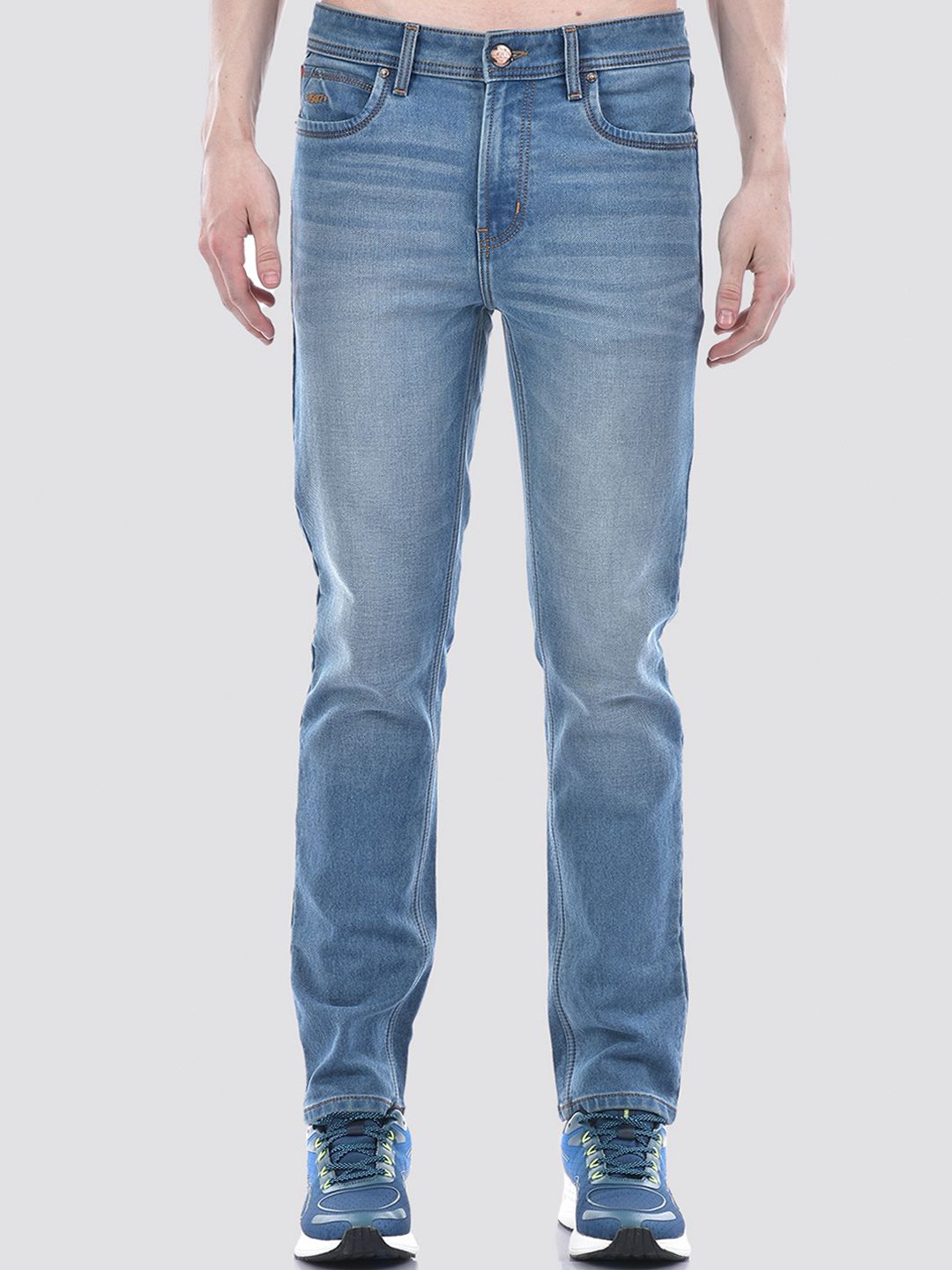 

Numero Uno Men Solid Slim Fit Sustainable Stretchable Jeans, Blue