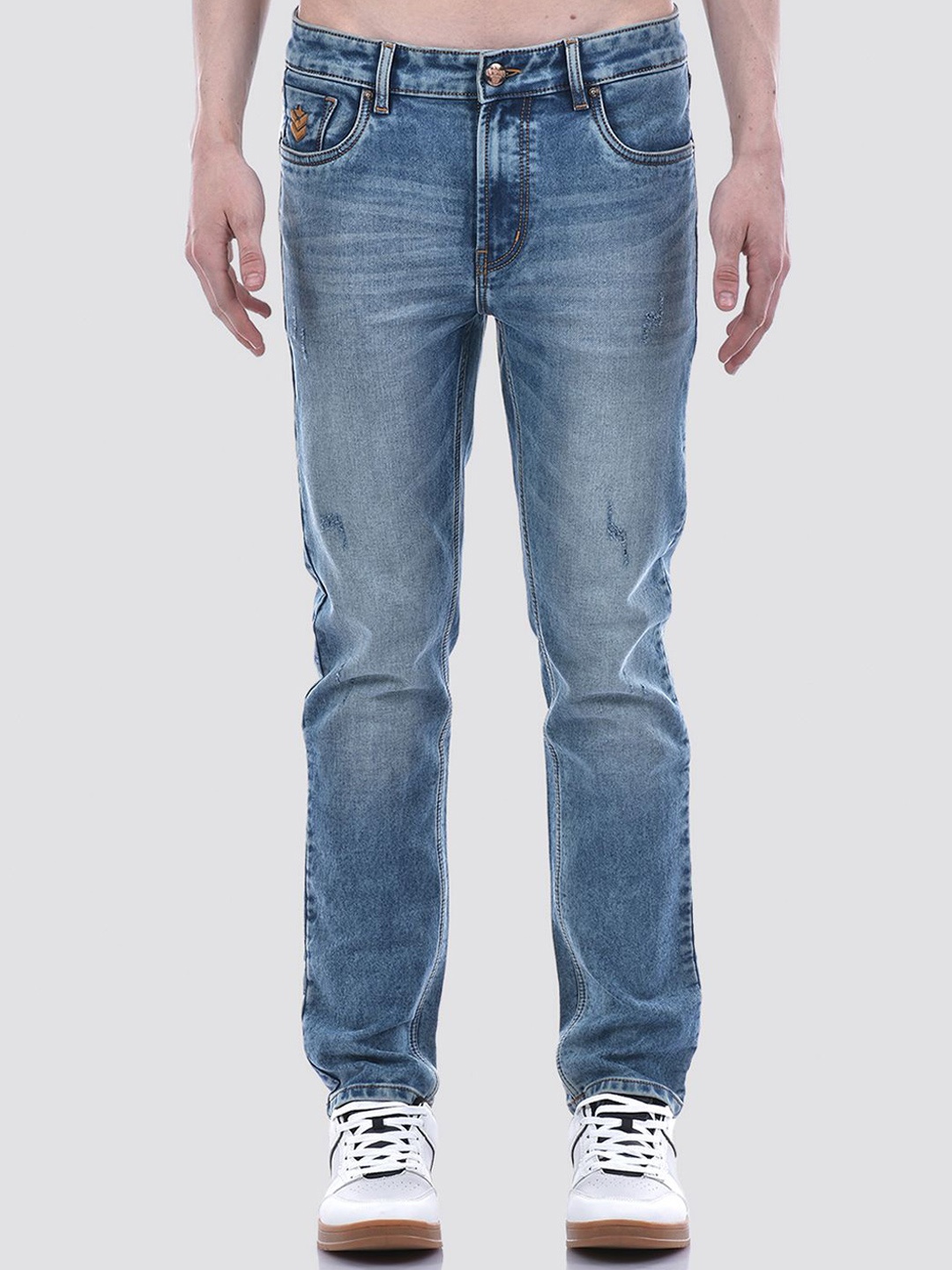 

Numero Uno Men Solid Slim Fit Sustainable Stretchable Jeans, Blue