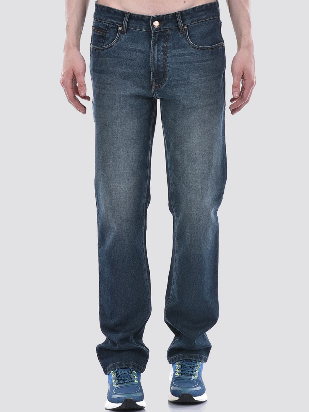 

Numero Uno Men Solid Straight Fit Sustainable Stretchable Jeans, Blue