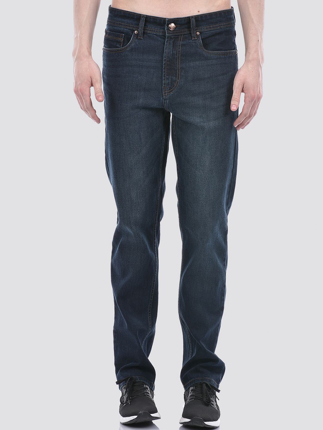 

Numero Uno Men Solid Slim Fit Sustainable Stretchable Jeans, Blue
