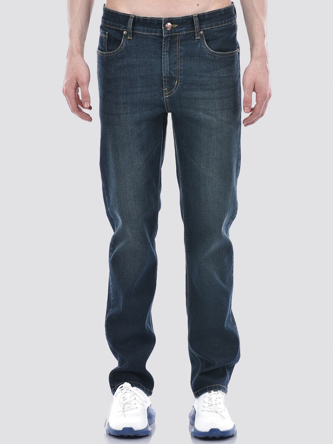 

Numero Uno Men Solid Slim Fit Sustainable Stretchable Jeans, Blue