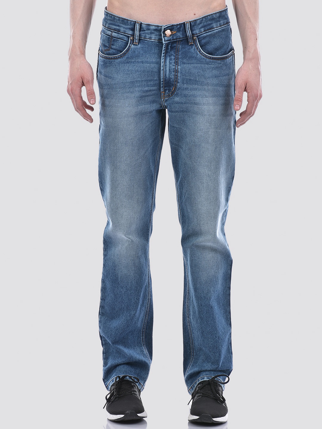 

Numero Uno Men Solid Straight Fit Sustainable Stretchable Jeans, Blue