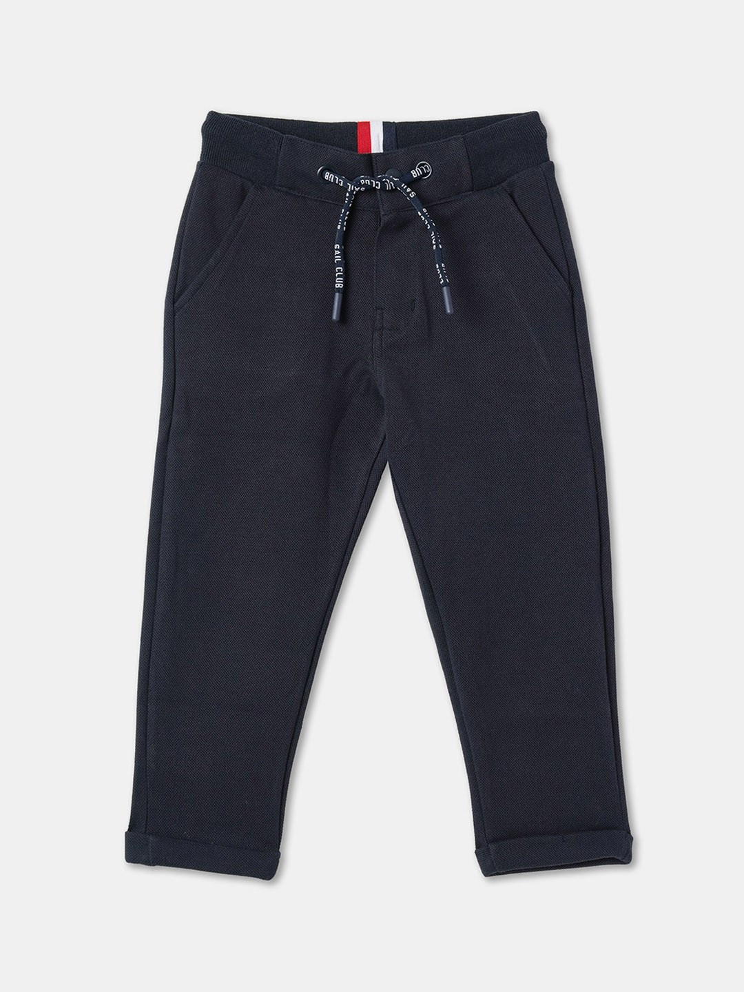 

R&B Boys Regular Cotton Casual Track Pant, Navy blue