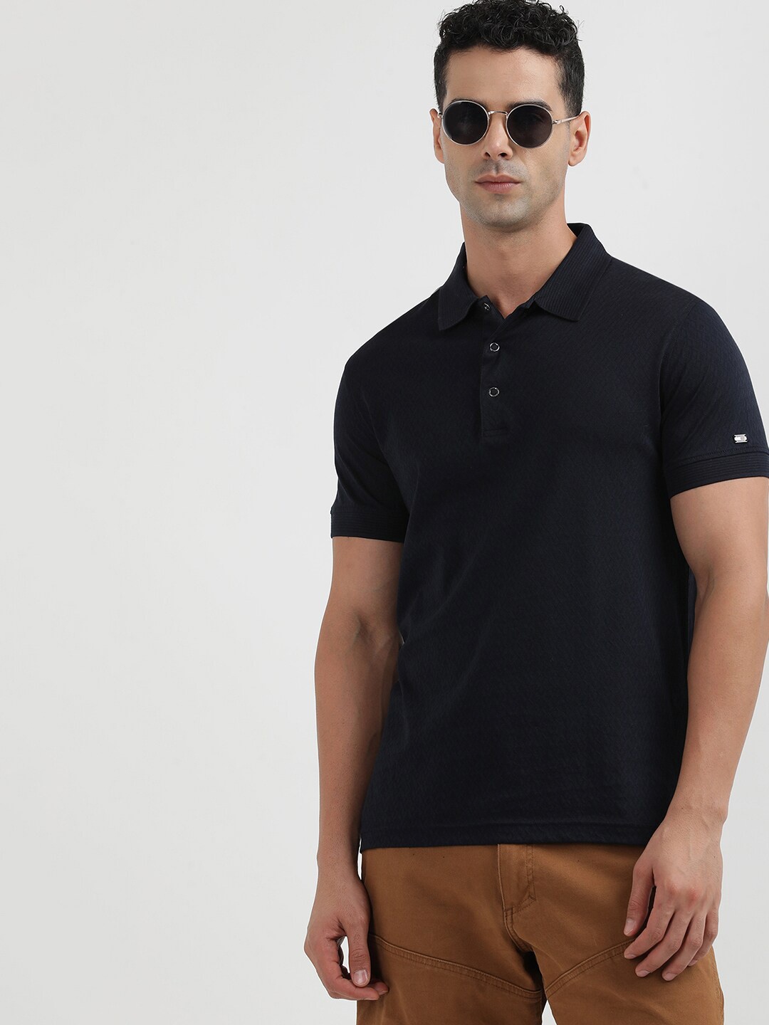 

Tommy Hilfiger Men Polo Collar Slim Fit T-shirt, Blue