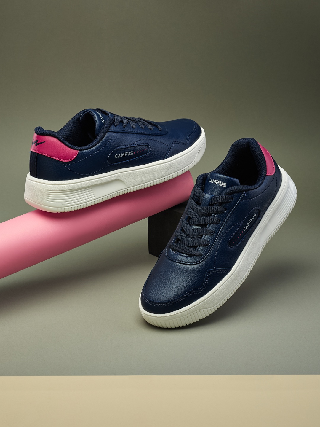 

Campus OGL-09 Women Lace-Up Sneaker, Navy blue