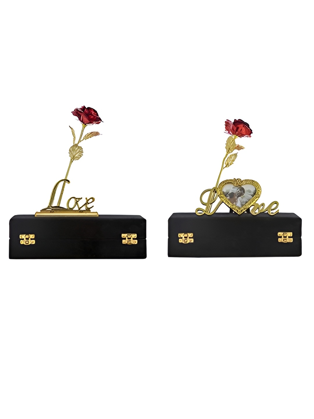 

INTERNATIONAL GIFT Beige & Black 2 Pieces Valentine's Day Gifts Set, Red
