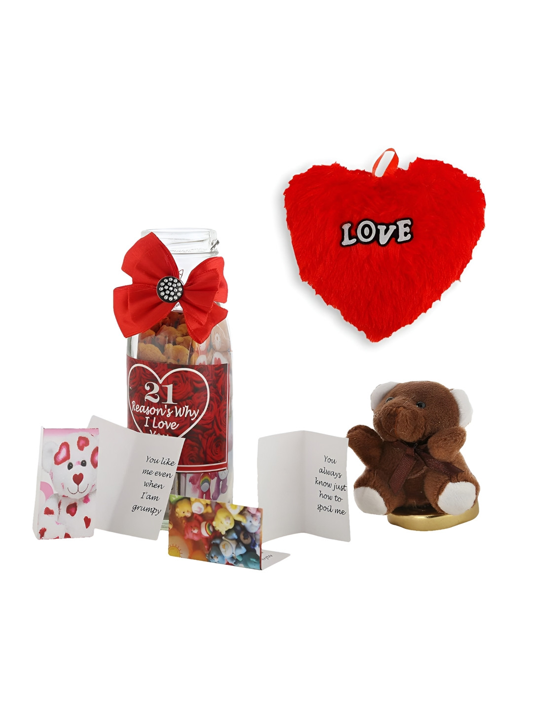 

INTERNATIONAL GIFT Red & White 3 Pieces Home Gift Sets
