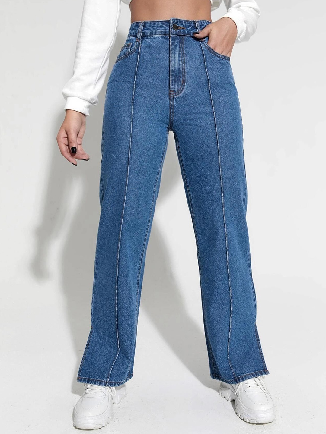 

Kotty Women High-Rise Clean Look Stretchable Jeans, Blue