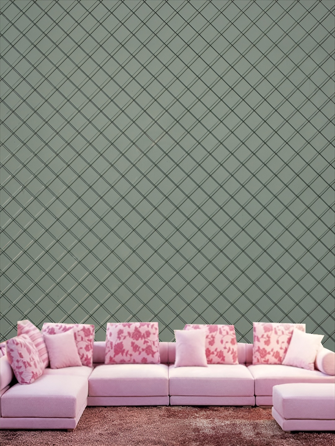 

Aura Green Checked Printed Self-Adhesive Wall Stickers