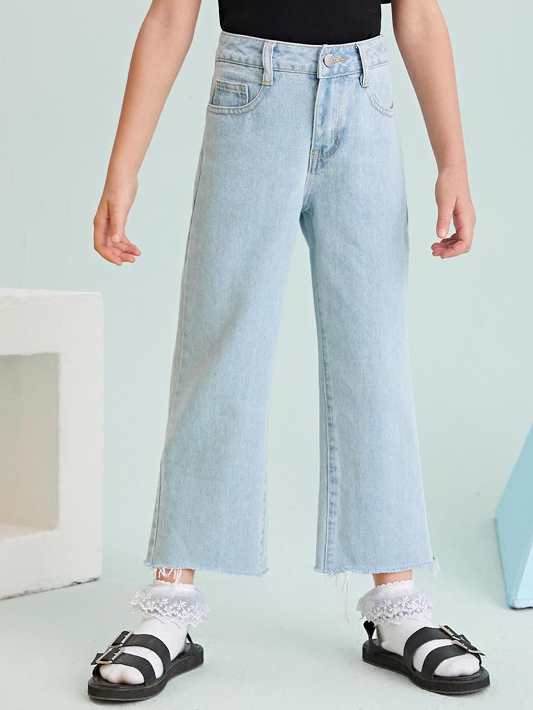 

Kotty Girls Jean Mid-Rise Clean Look Stretchable Jeans, Blue