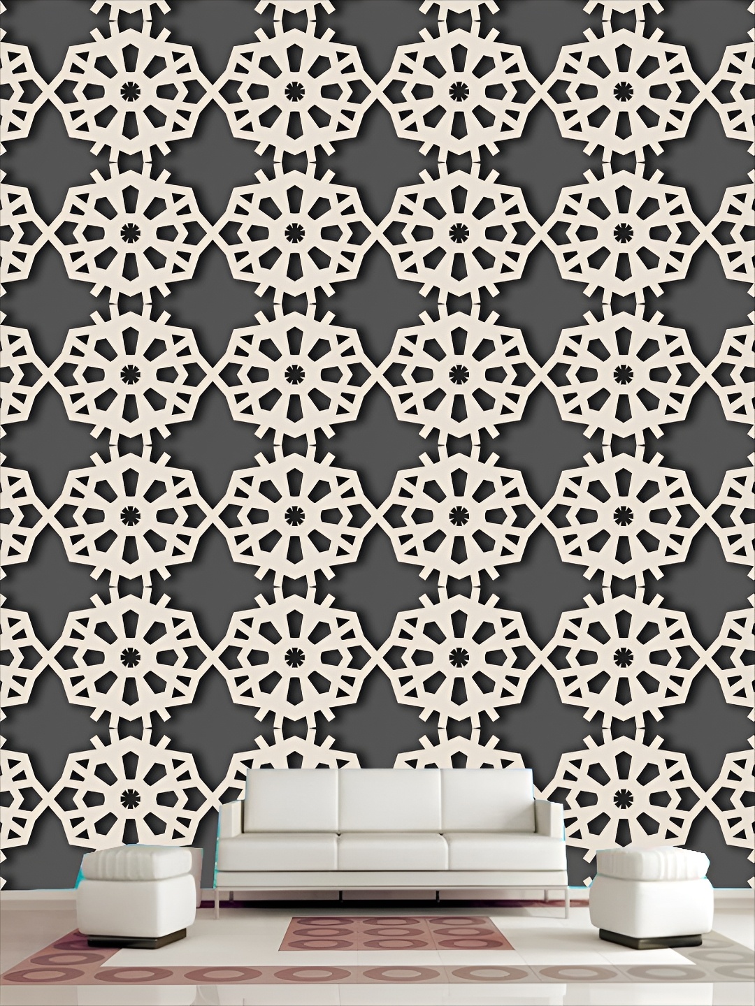 

Aura Grey & Beige Printed Self-Adhesive Wall Sticker