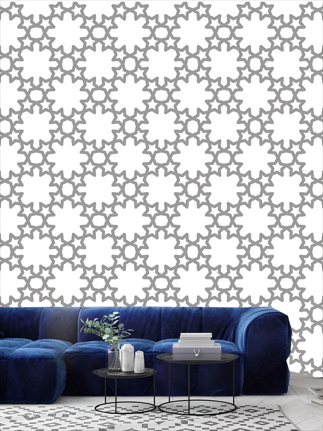 

Aura White & Grey Printed Self-Adhesive Wall Sticker